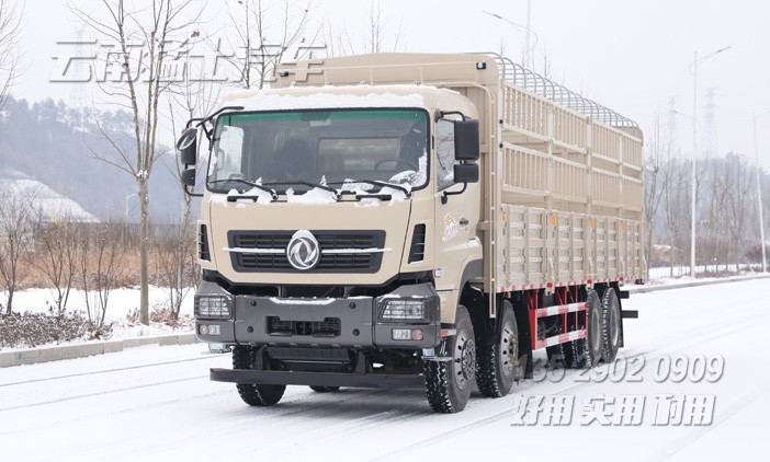 圍欄畜牧車,果蔬運輸車,12米重型貨車,420馬力倉柵車,四橋卡車,東風(fēng)后八輪